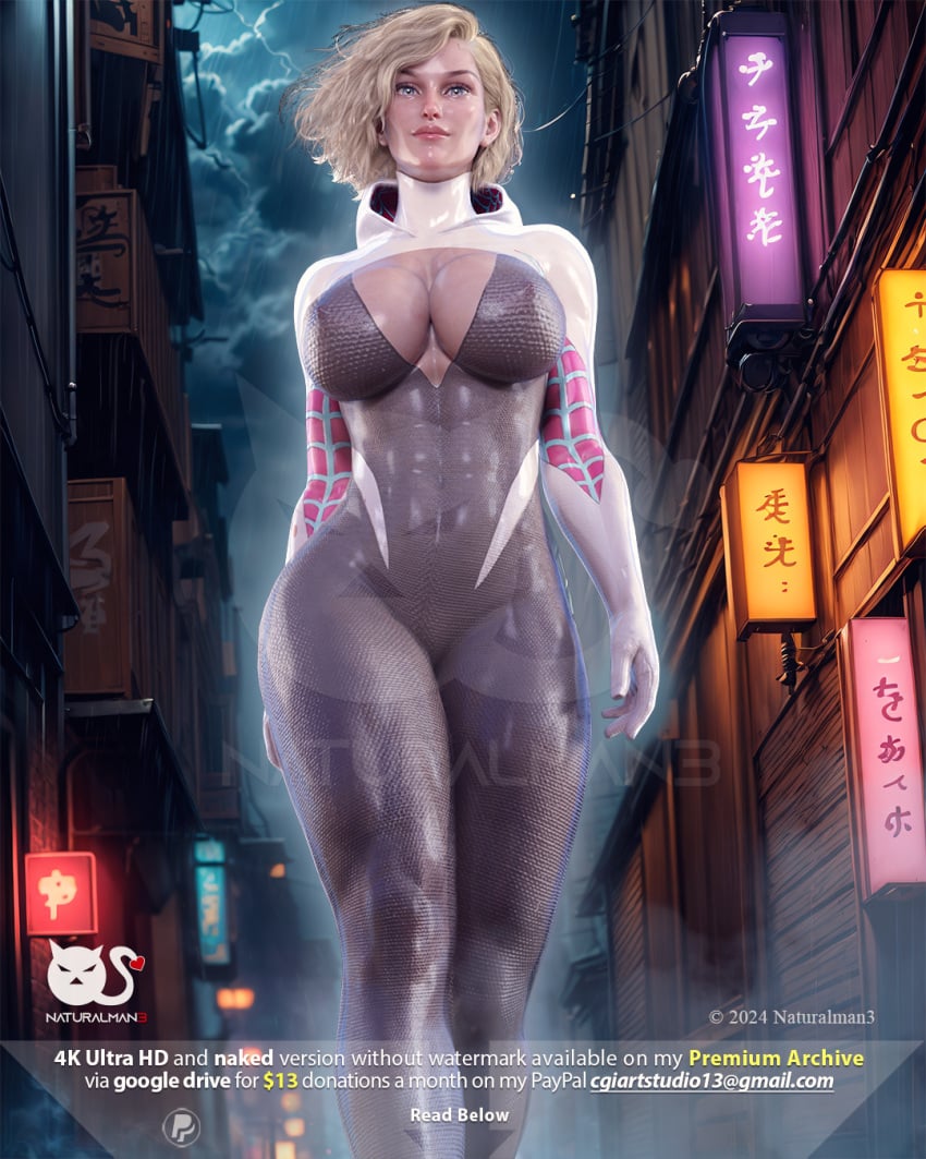 1girls 3d big_ass big_breasts breasts bust busty curvaceous curvy curvy_figure female gwen_stacy hero heroine hips hourglass_figure huge_ass huge_breasts large_ass large_breasts light-skinned_female light_skin marvel marvel_comics naturalman3 slim_waist spider-gwen spider-man_(series) superhero superheroine thick thick_hips thick_legs thick_thighs thighs top_heavy voluptuous waist wide_hips