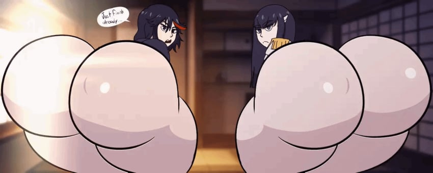 2girls animated ass ass_dough asstronsfw big_ass big_butt black_eyes black_hair bubble_butt curvaceous_teen dat_ass disgusted_look dress dumptruck_ass fat_ass fat_ass_teen fat_butt female female_focus grey_skin huge_ass huge_butt jiggling_ass jiggling_butt kill_la_kill kiryuuin_satsuki large_ass large_butt long_hair matoi_ryuuko multiple_girls school_uniform shaking_ass shaking_butt short_hair sister_and_sister sisters slutty_outfit slutty_teenager standing tagme teenage_girl teenager thick_ass thick_butt thick_thighs thighs twerk twerking video voluptuous_teen