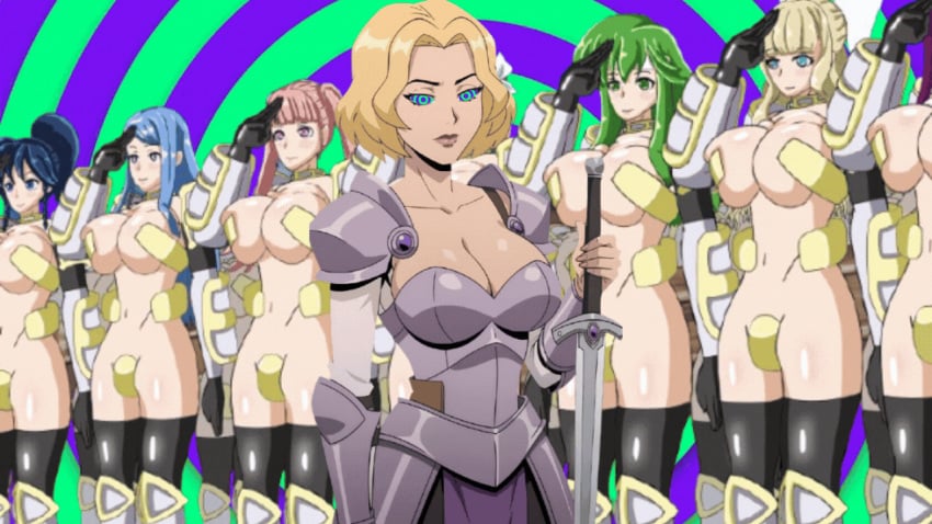 ai_generated animated animated armor army blonde_hair breasts breasts creature_commandos dc_comics exposed_breasts exposed_chest female female female_focus female_only femsub hypnosis ilana_rostovic knight large_breasts legs long_hair looking_at_viewer manip mind_control multiple_girls multiple_subs navel okawari_muryou princess salute saluting short_hair standing symbol_in_eyes tawarana_tawawa thick_thighs thighhighs thighs zupern0va_(manipper)