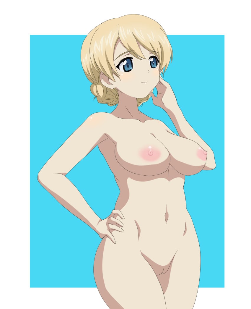 bikini breasts darjeeling_(girls_und_panzer) girls_und_panzer highres lucasddst nipples swimsuit