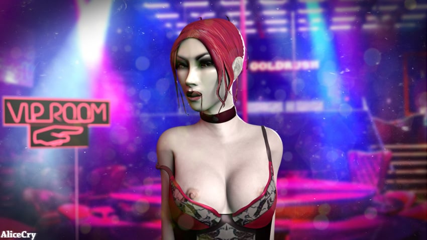 3d alicecry blood club female female_only nipples solo toreador toreador_(vtm) vampire vampire_the_masquerade vampire_the_masquerade_bloodlines velvet_velour world_of_darkness