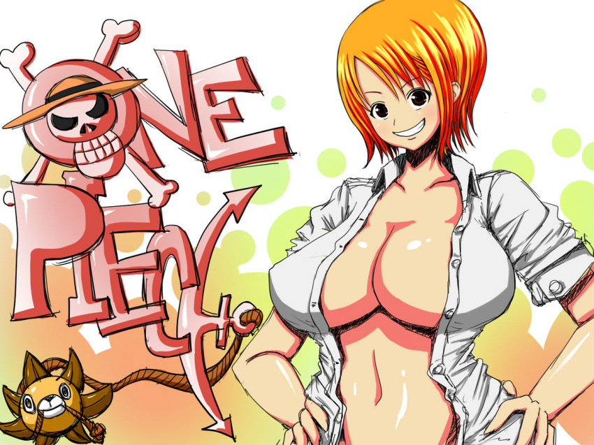 female female_only nami one_piece poyonken short_hair tagme