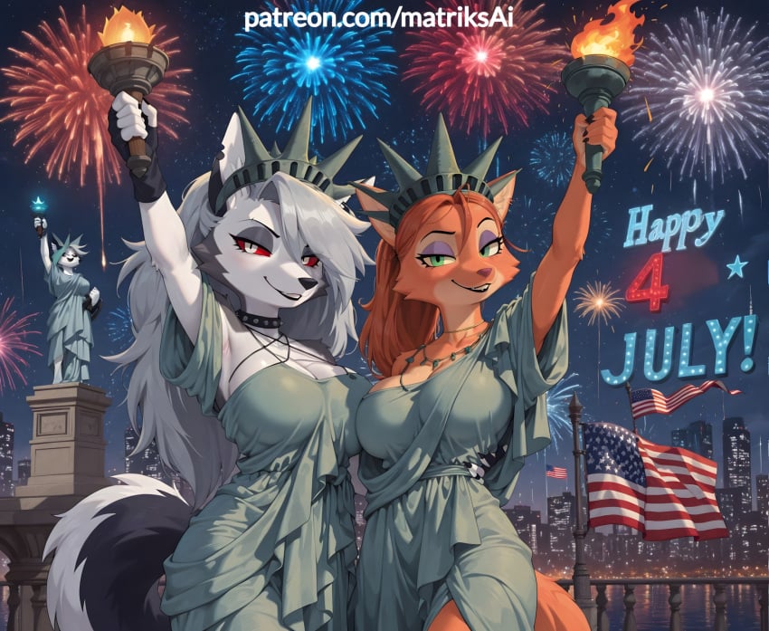 Diane Foxington (4th Of July) Rule 34 Image