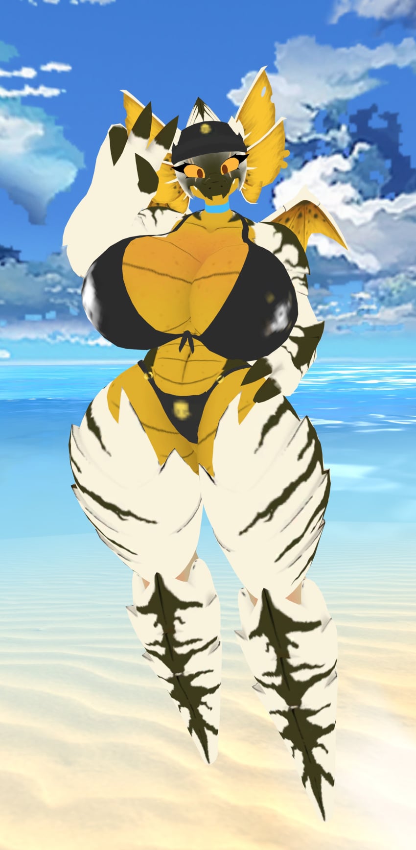 beach bikini bug_diver bug_girl helldivers_2 vrchat vrchat_avatar water