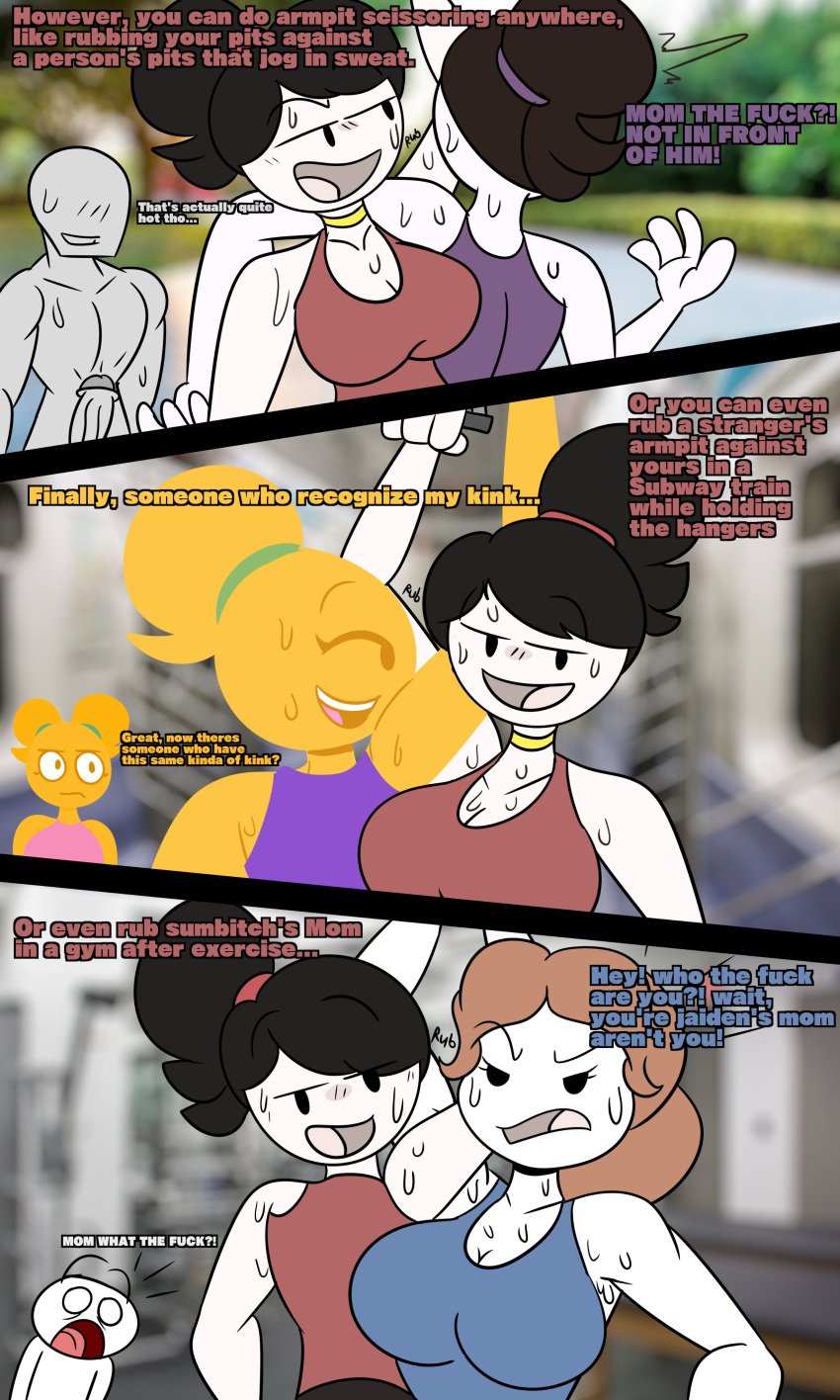 armpit_fetish armpit_grinding armpit_sandwich armpits emoji_(race) emoji_bitch emoji_thot jaiden jaiden_animations jaidenanimations jaidens_mom james_mom_(oddballs) louise_(oddballs) no_outlines oddballs reaper2545 sweat sweaty unknown_character youtube youtuber