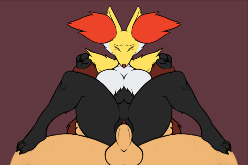 balls big_breasts breasts closed_eyes delphox faceless_male female galmgaruda51 male nintendo penetration penis pokemon pussy straight vaginal_penetration video_games