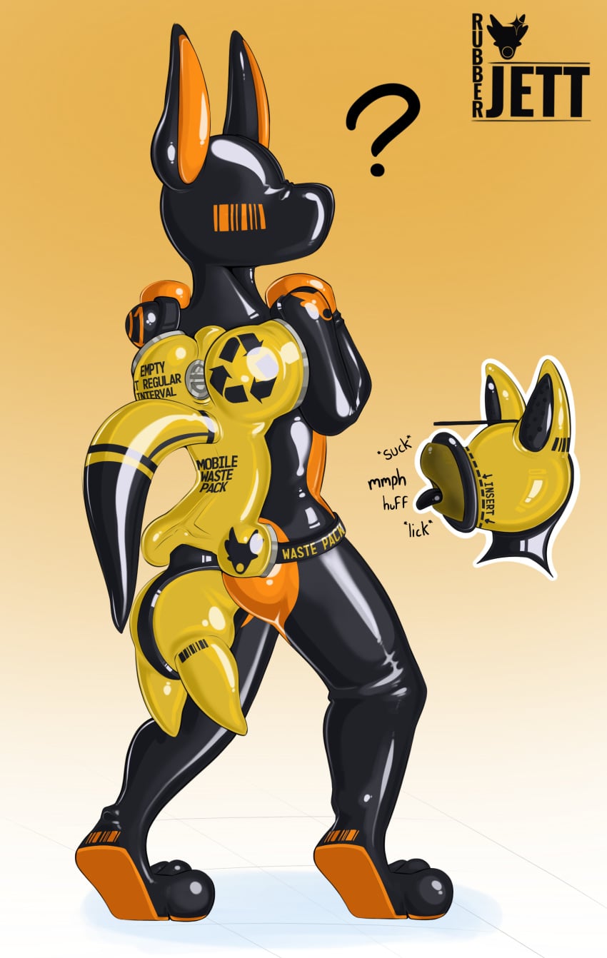 absurd_res amputee anal anthro backpack bondage bound bulge buttplug canid canine canis disability drone eating facesitting femboy forniphilia furry hi_res latex locked mammal null null_bulge oral plug_(sex_toy) plug_insertion rimming rubberjett sex sex_toy sitting_on_another wolf