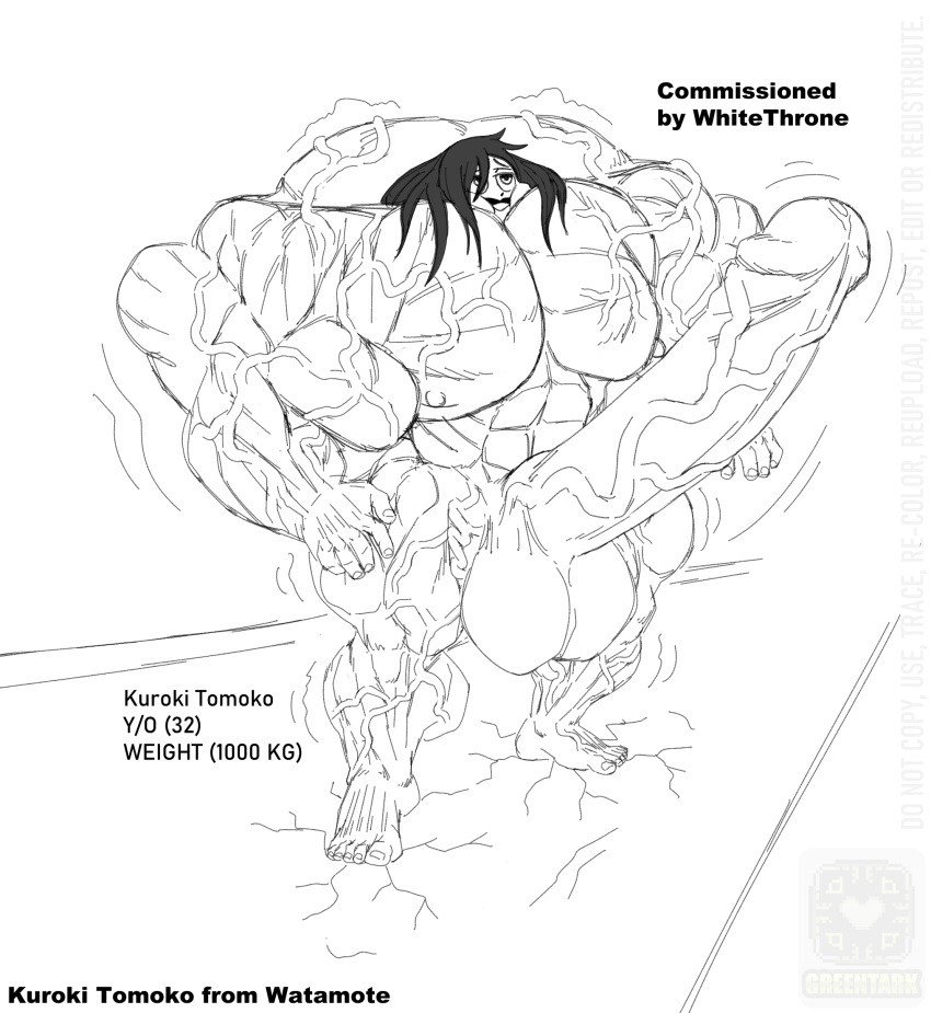 1futa balls barefoot bulging_pecs cracked_ground erection extreme_muscles feet futa_only futanari greentark huge_balls huge_cock human hyper hyper_balls hyper_muscles hyper_penis kuroki_tomoko muscular muscular_futanari nude nude_futanari oversized_muscles pecs penis smile solo standing veins veiny_muscles veiny_penis watashi_ga_motenai_no_wa_dou_kangaetemo_omaera_ga_warui!