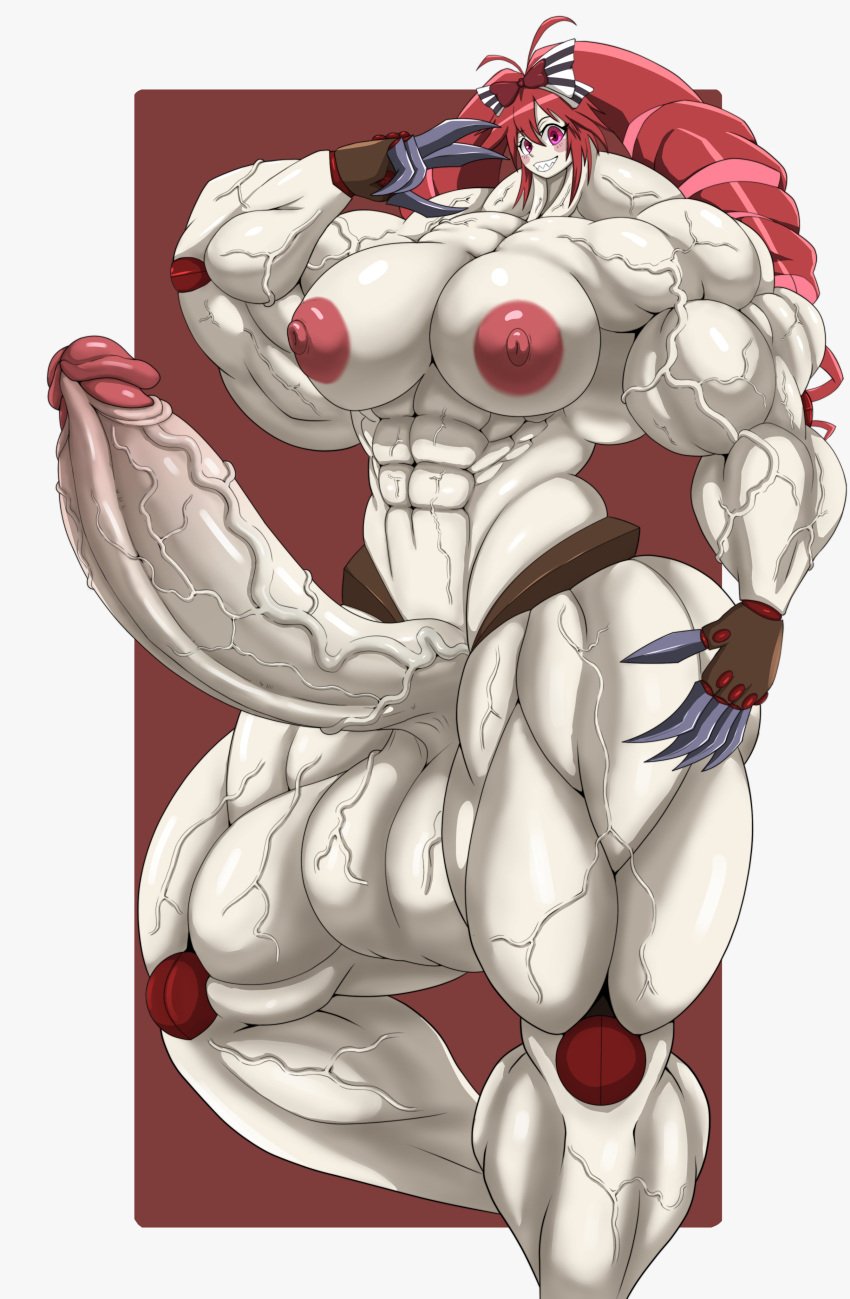 1futa abs areolae balls big_breasts breasts drill_hair erection futa_only futanari hazel_iic huge_balls huge_cock humanoid humanoid_penis hyper hyper_muscles hyper_penis long_hair micha_jawkan muscular_female muscular_futanari nipples nude penis solo standing twintails veiny_muscles veiny_penis