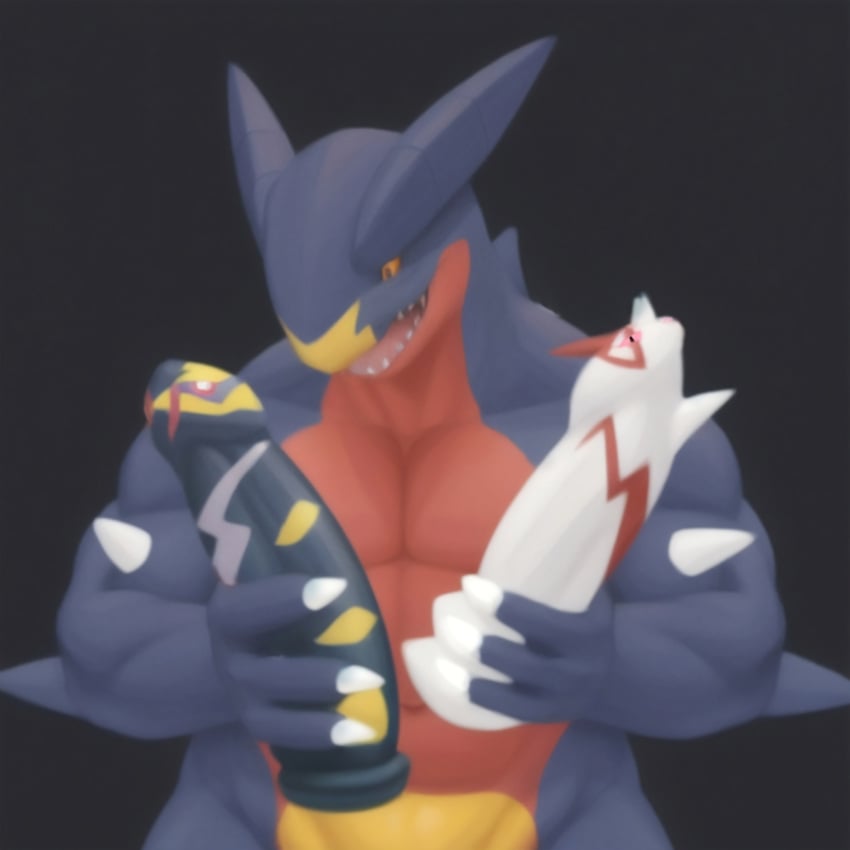 abs dildo dildo_transformation dildo_with_face garchomp generation_3_pokemon generation_4_pokemon hi_res inanimate_transformation male nintendo pecs pokemon pokemon_(species) repeated seviper sex_toy sex_toy_transformation simple_background solo transformation zangoose