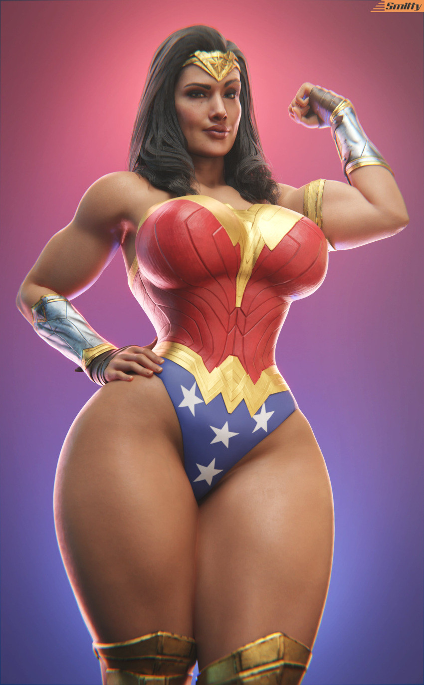 1girls 3d 3d_(artwork) alternate_version_available amazon athletic athletic_female big_breasts black_hair blender blender_(software) breasts busty curvaceous curvy curvy_figure dark_hair dc dc_comics demigoddess diana_prince digital_media_(artwork) female female_focus female_only fit fit_female flexing_bicep fully_clothed hourglass_figure injustice_2 large_breasts light-skinned_female light_skin long_hair muscular muscular_female olive_skin princess smitty34 solo superheroine themysciran thick_legs thick_thighs thighs thin_waist top_heavy voluptuous watermark wide_hips wonder_woman wonder_woman_(classic) wonder_woman_(injustice) wonder_woman_(series)