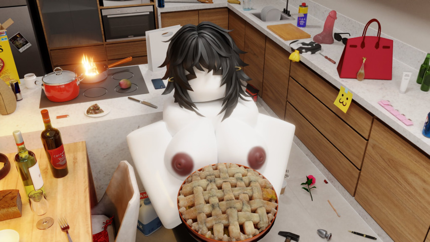 1girls 3d areolae big_breasts breasts dndoodle female nipples pie piercings roblox roblox_avatar robloxian self_upload tagme