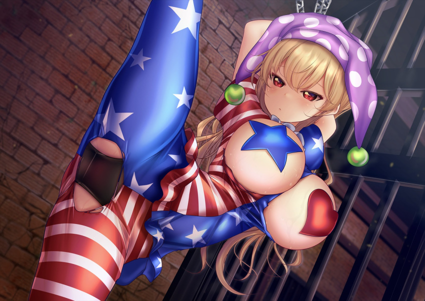 clownpiece large_breasts restrained shounen_(hogehoge) touhou