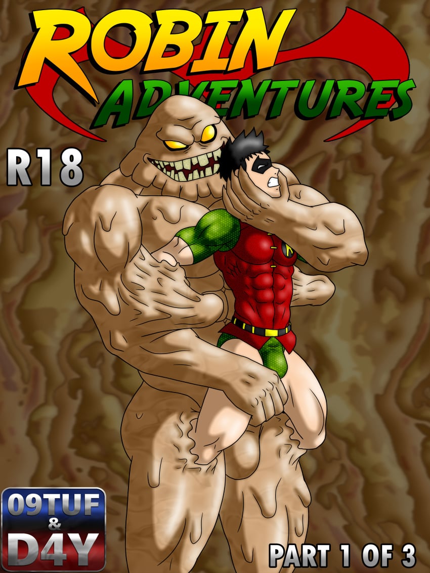 09tuf absorption bara batman_(series) clayface comic comic_cover dc dc_comics dick_grayson gay male robin_(dc) robin_(dick_grayson) sample yaoi