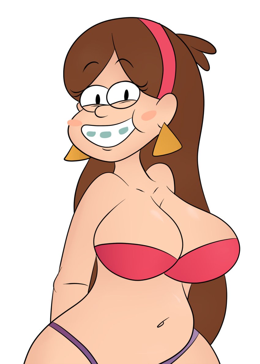 1girls aged_up alternate_breast_size arms_behind_back bikini black_eyes blush blush_stickers bra braces breasts brown_hair cleavage clothed cute disney disney_channel earrings eyelashes female female_only for_sticker_use gravity_falls grin hairband huge_breasts human long_hair looking_at_viewer mabel_pines navel panties pink_bikini_top pink_bra pink_hairband png purple_bikini_bottom red_bikini_top scobionicle99 simple_background slightly_chubby solo standing sticker_template straight_hair strapless_bikini transparent_background triangle_earrings underwear upper_body very_long_hair voluptuous wide_hips