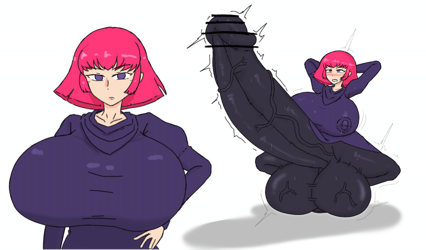 1futa balls bangs bar_censor breasts censored clothed clothing dickgirl erect_penis erection fully_clothed futa_only futanari gigantic_balls gigantic_breasts gigantic_penis gigantic_testicles gundam haman_karn huge_balls huge_breasts huge_cock huge_nipples huge_testicles human hyper hyper_penis intersex large_balls large_breasts large_penis light-skinned_futanari light_skin long_penis penis pink_hair rekuro_(@noto858) scrotum short_hair solo solo_futa squatting testicles urethra veiny_penis villainess zeta_gundam