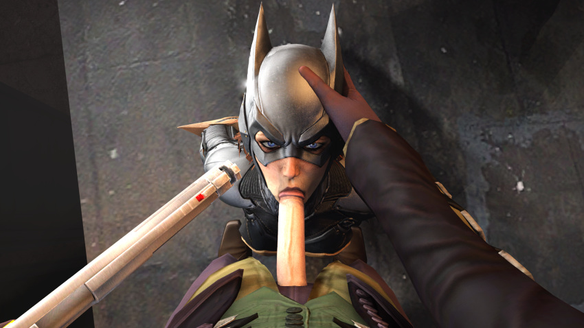 3d barbara_gordon batgirl batman:_arkham_knight batman_(series) dc fellatio forced joker oral ryona sfmporn source_filmmaker