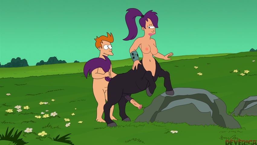 1futa ahe_gao ahegao animal_genitalia_on_humanoid big_breasts centaur deverica equid_taur erection futurama hi_res horse_penis horsecock horsecock_futanari horsecock_on_humanoid male_on_futa monster_girl parody philip_j_fry tagme taur turanga_leela uncensored