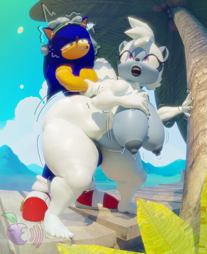 3d 3d_(artwork) ambiguous_penetration anthro areola balls duo erect_nipples female hedgehog huge_breasts lemur male nipples nude penetration plumenjoyerse sex sonic_(series) sonic_the_hedgehog tangle_the_lemur