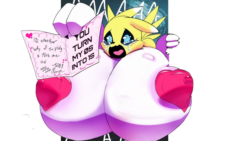 big_breasts breasts digimon huge_breasts no_humans renamon rezflux