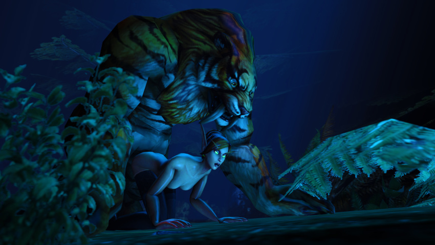 1boy 3d blizzard_entertainment blood_elf doggy_style feline female furry horde male nylons saberon source_filmmaker source_request stockings tomcatgatovato warcraft world_of_warcraft