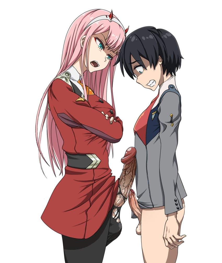 1boy 1futa angry ass ball_bulge balls balls_in_panties big_penis black_hair bottomless breasts clothes crotchless curvy darling_in_the_franxx decensored edit embarrassed erection erection_under_clothes eyeshadow futa_is_bigger futa_with_male futadom futanari green_eyes hiro_(darling_in_the_franxx) horns huge_penis humiliated humiliation intersex large_ass large_balls leggings long_hair lost_clothes male malesub medium_breasts muchin nightingale_(extinct_canis) panties panty_bulge penis penis_out penis_size_comparison penis_size_difference penis_under_clothes phoenixeugene pink_hair precum precum_drip retracted_foreskin rugged_penis short_hair size_comparison size_difference small_penis small_penis_humiliation sph tiny_penis torn_pants uncensored uniform white_background zero_two_(darling_in_the_franxx)