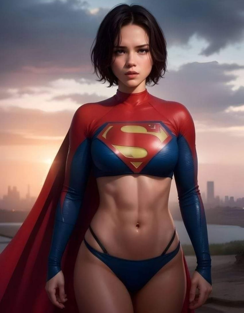 1girls ai_generated dc dc_comics kara_zor-el sasha_calle solo supergirl superheroine