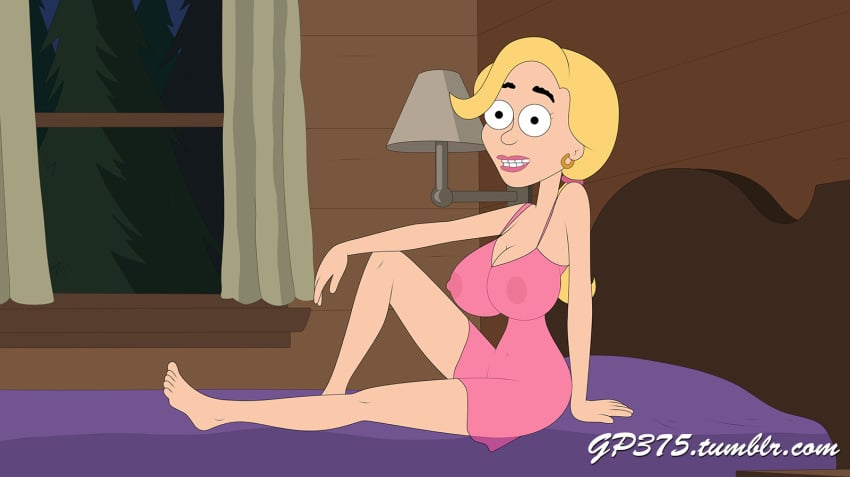 blonde_hair breasts brickleberry ethel_anderson gp375 large_breasts park_ranger smile