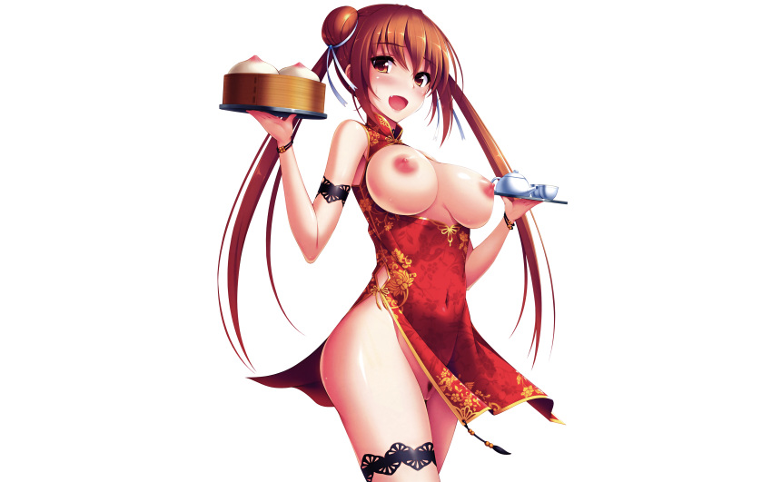 breasts chinese_clothes chinese_dress cygnus nipples photoshop pussy uncensored white_background