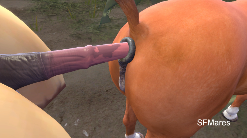 3d anal_insertion anal_sex bestiality male_penetrating male_penetrating_female mare_pussy sfm