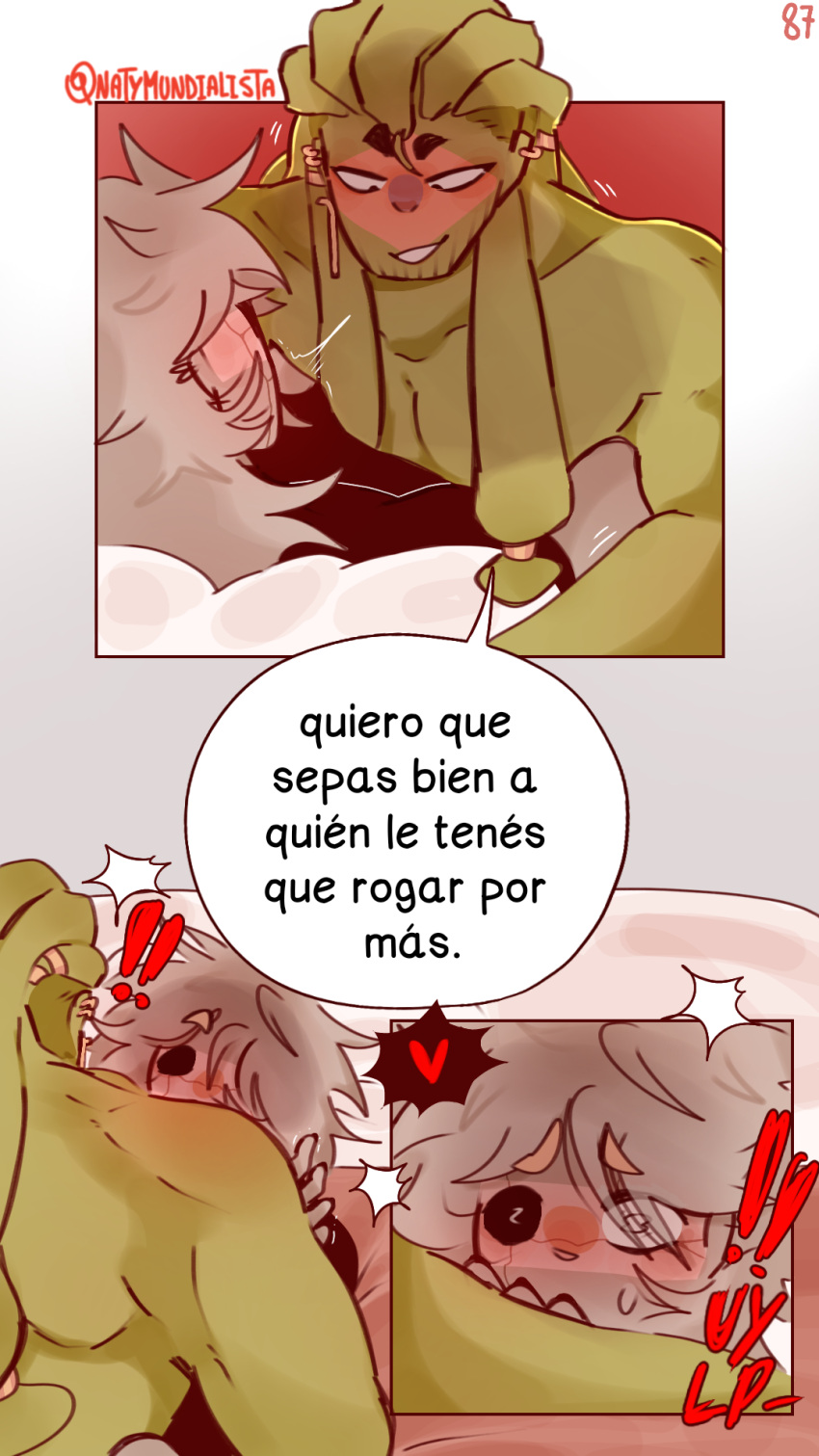 2boys argentina_(countryhumans) brazil_(countryhumans) comic comic_page countryhumans couple fingering fingering_partner gay kinky_naty male married_couple