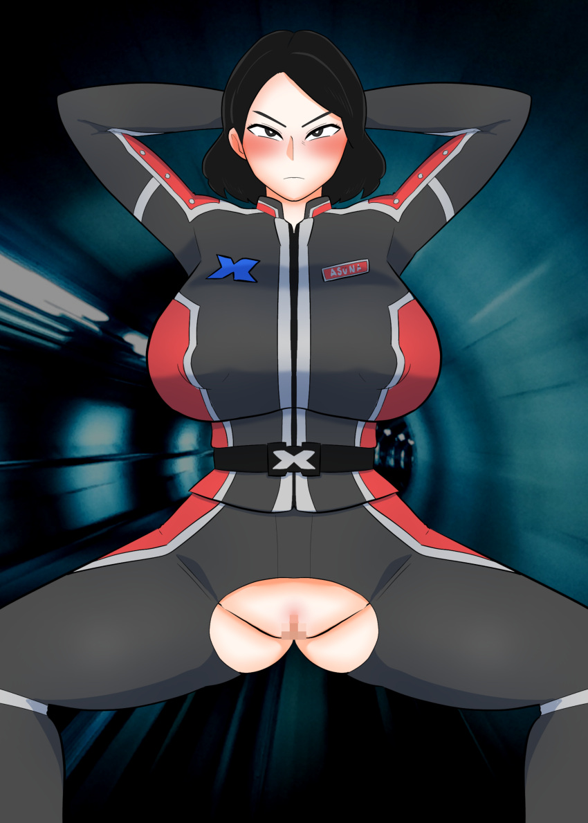 breasts clothed clothed_female clothing creople erect_nipples female large_breasts milf sayuri_tachibana thick_thighs ubikitas ultraman_(franchise) ultraman_x