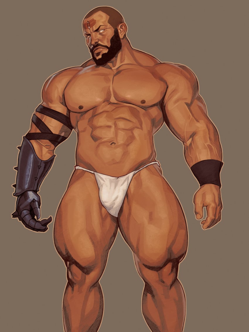 1boy avatar_legends avatar_the_last_airbender bara beard bulge combustion_man crispyy_art daddy fire_nation fundoshi male male_focus male_nipples male_only mature_male muscular_male nickelodeon nipples solo_male thong underwear