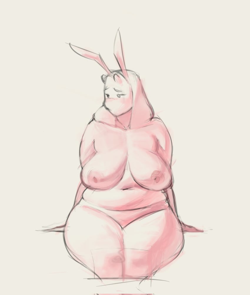 breasts bunny_ears chubby female female_only milf nude oanju_ tagme toriel undertale undertale_(series)