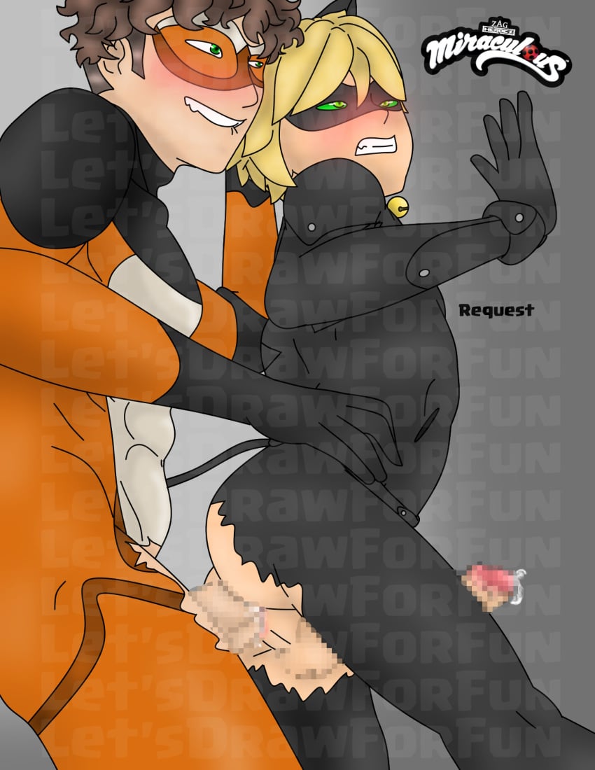 adrien_agreste anal anal_sex cat_noir censored censored_anus censored_penis chat_noir gay gay_anal gay_male gay_sex let's_draw_for_fun male_only miraculous miraculous:_tales_of_ladybug_and_cat_noir miraculous_ladybug miraculous_ladybug_(character) oc original_character request twink