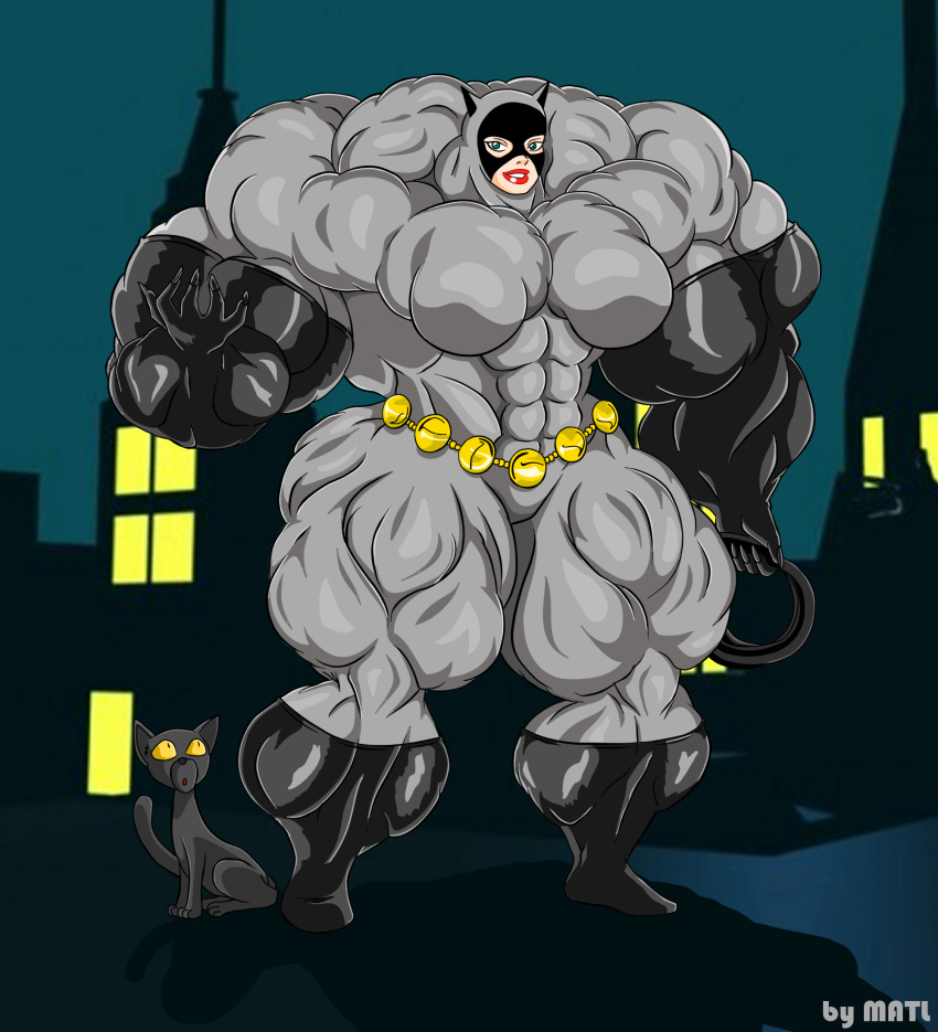 abs batman:_the_animated_series batman_(series) biceps breasts catwoman catwoman_(dcau) dc_comics dcau female hyper_muscles matl muscles muscular muscular_arms muscular_female muscular_legs muscular_thighs pecs