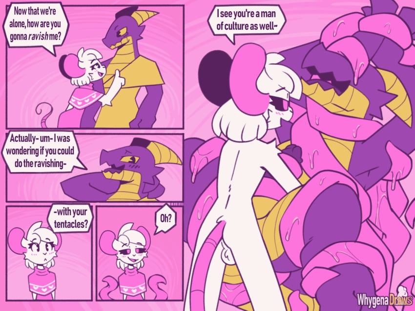anal anal_sex animated anthro backsack ball balls big_sub blindfolded bound femboydom furry gay horns male male_only pink_clothing pink_eyes purple_skin rat reggie_(whygena) swinging_balls teasing tentacle tentacle_bondage tentacle_on_male tentacle_sex white_fur whygena