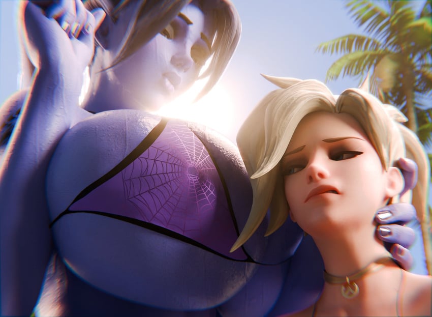 2girls 3d activision amelie_lacroix angela_ziegler ass assassin athletic athletic_female big_ass big_breasts blizzard_entertainment blue-skinned_female blue_body blue_skin bottopbot2 breasts bust busty chest curvaceous curves curvy curvy_figure digital_media_(artwork) female female_focus fit fit_female giantess height_difference hips hourglass_figure huge_ass human large_ass legs light-skinned_female light_skin lips mature mature_female mercy mini_giantess overwatch overwatch_2 purple-skinned_female purple_body purple_hair purple_skin size_difference slim_waist thick thick_hips thick_legs thick_thighs thighs voluptuous voluptuous_female waist wide_hips widowmaker