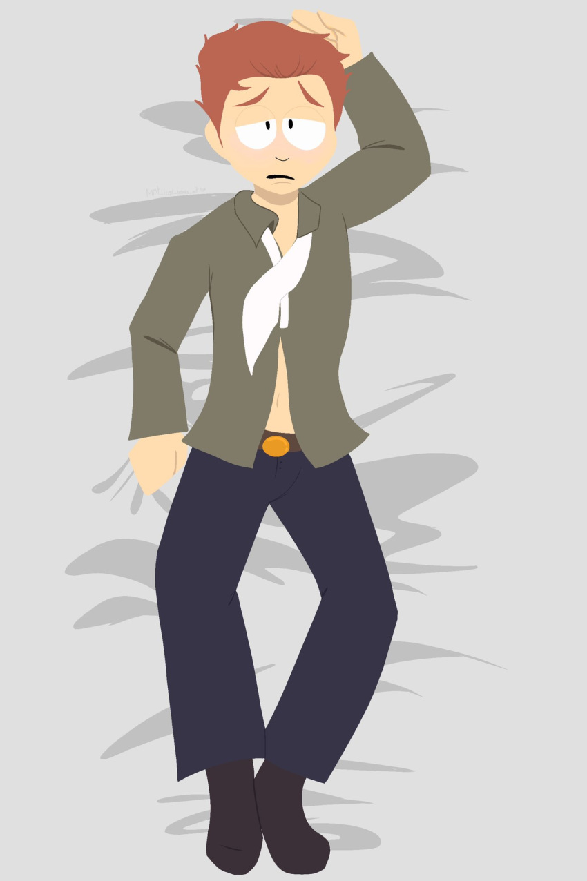 blush body_pillow body_pillow_design dakimakura male male_only skinny south_park stephen_stotch toony unbuttoned_shirt