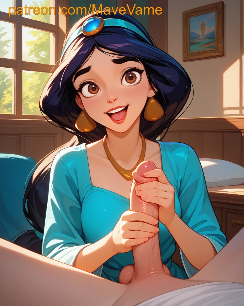 ai_generated aladdin disney girl girly mavevame princess_jasmine tanned tanned_female tanned_girl weasel