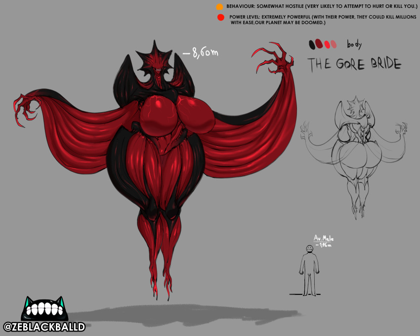 big_breasts character_sheet eldritch_abomination eldritch_being eldritch_horror gore_bride_(zeblackball) large_female larger_female model_sheet monster monster_girl nightmare_fuel nightmare_waifu original reference_sheet remake tagme taller_girl thick_thighs zeblackballd_(artist)