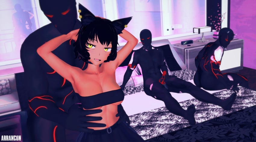 1girls arrancon grimm_(rwby) grimmed kali_belladonna penis rwby tagme