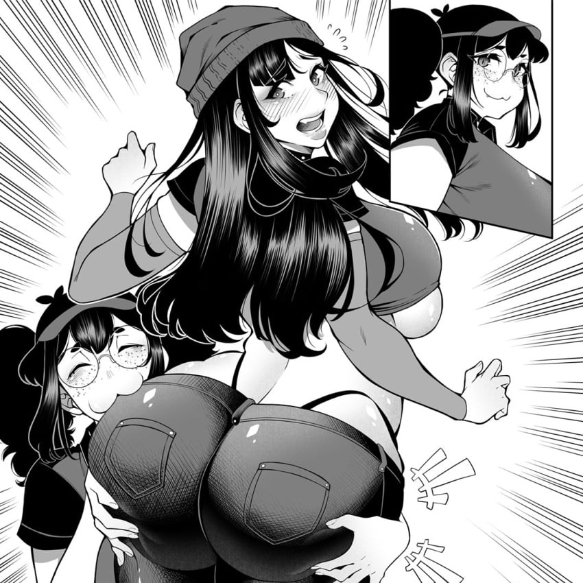 2girls a-block_(series) big_ass big_breasts big_thighs breasts curvaceous curvy curvy_figure digital_media_(artwork) female hips hourglass_figure huge_ass huge_breasts huge_thighs judy_blackburn large_ass large_breasts large_thighs legs mature mature_female pizza_thot slim_waist thick thick_hips thick_legs thick_thighs thighs tips_(gats) voluptuous voluptuous_female waifusplit waist wide_hips wide_thighs