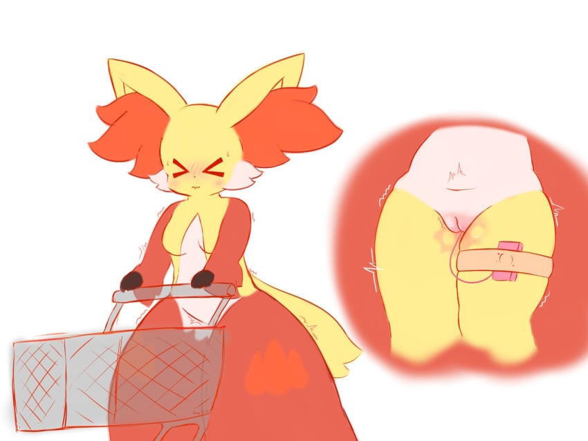 anthro blush bmq bodily_fluids breasts delphox egg_vibrator female generation_6_pokemon genital_fluids genitals hi_res legband masturbation nintendo penetration plump_labia pokemon pokemon_(species) pussy sex_toy sex_toy_in_pussy sex_toy_insertion shaking slightly_chubby solo standing thick_thighs thighband trembling vaginal_fluids vaginal_penetration vaginal_penetration vibrator vibrator_in_pussy