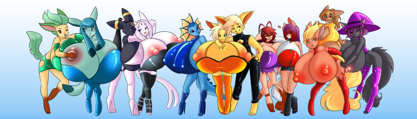 absolutely_everyone absurd_res anthro anthrofied big_breasts big_nipples blitza breasts canid canine crystal_(blitza) digital_media_(artwork) ebony_(blitza) eevee eeveelution elly_(blitza) espeon fan_character female flareon fyxe generation_1_pokemon generation_2_pokemon generation_4_pokemon glaceon group hair hi_res huge_breasts huge_nipples hyper hyper_breasts icy_(blitza) ivory_(blitza) jolteon jolty koneko_(spazzykoneko) large_group lavy_(blitza) leafeon leafy_(blitza) mammal nintendo nipples pokemon pokemon_(species) pokemorph shaded_tail spazzykoneko umbreon vaporeon