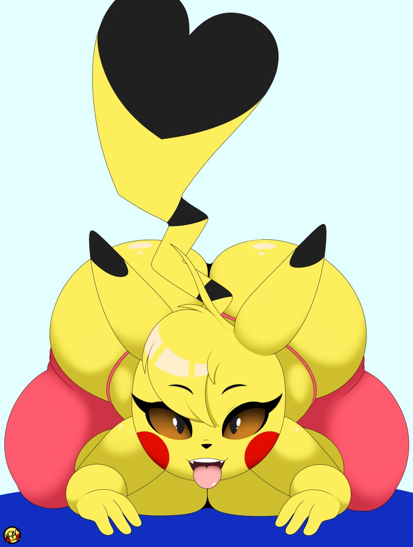 anthro ass female female_only furry nr_ac pikachu pokemon pokemon_(species) tagme