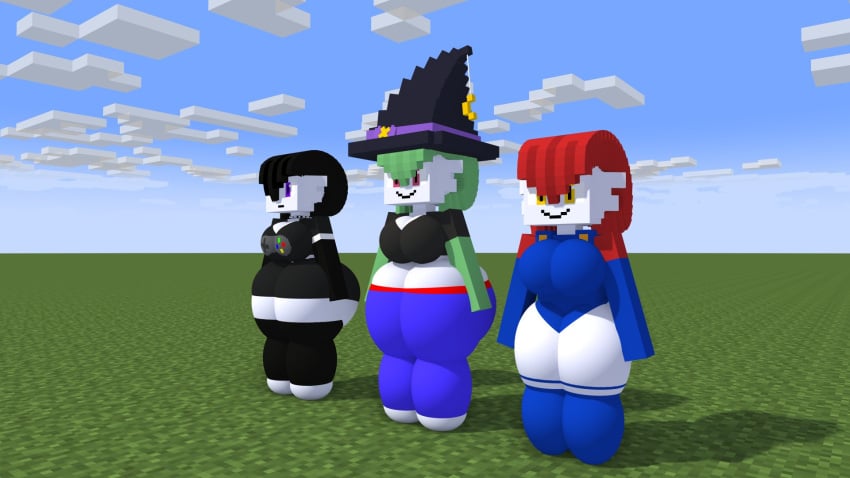 big_breasts breasts charlotte_(zer0264) cinder_(zer0264) cleavage gardevoir huge_breasts minecraft no_humans pokémon_(species) pokemon salsa_lele tagme thick_thighs vanessa_(zer0264) wide_hips