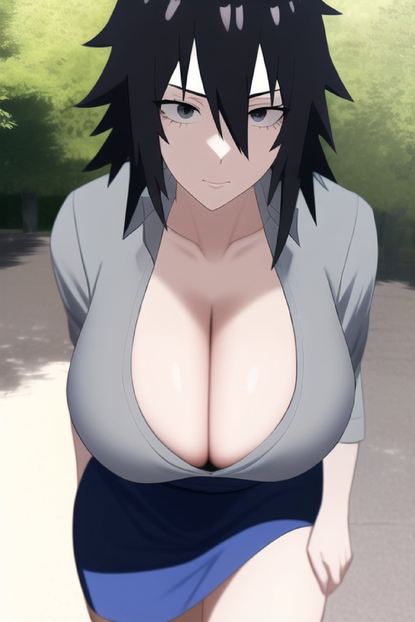 ai_generated genderswap_(mtf) naruto rule_63 sasuke_uchiha sasuko