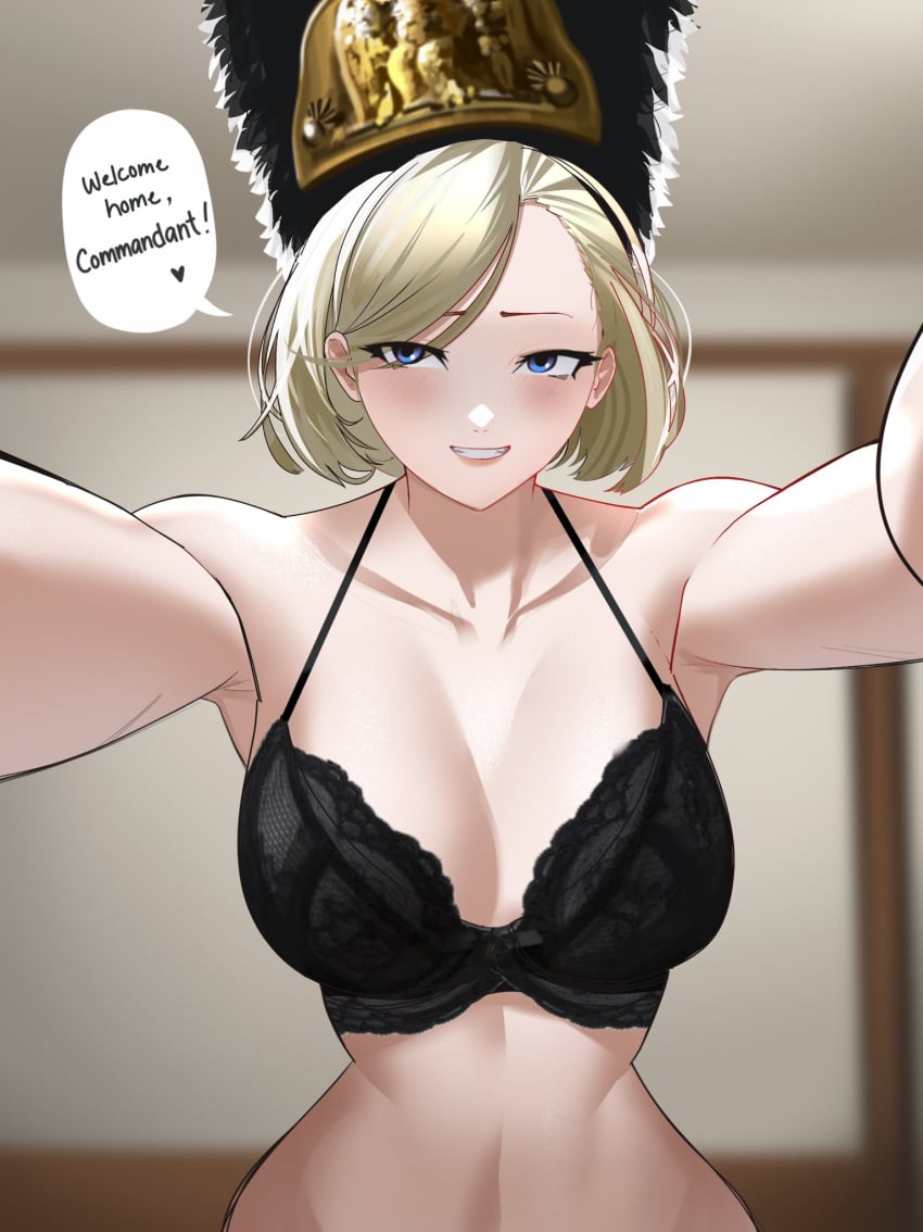 1girls big_breasts big_breasts black_bra blonde_female blonde_hair blonde_hair blonde_hair_female blue_eyes bra breasts breasts female female_focus female_only light-skinned_female light_skin marinerx mature mature_female mature_woman milf