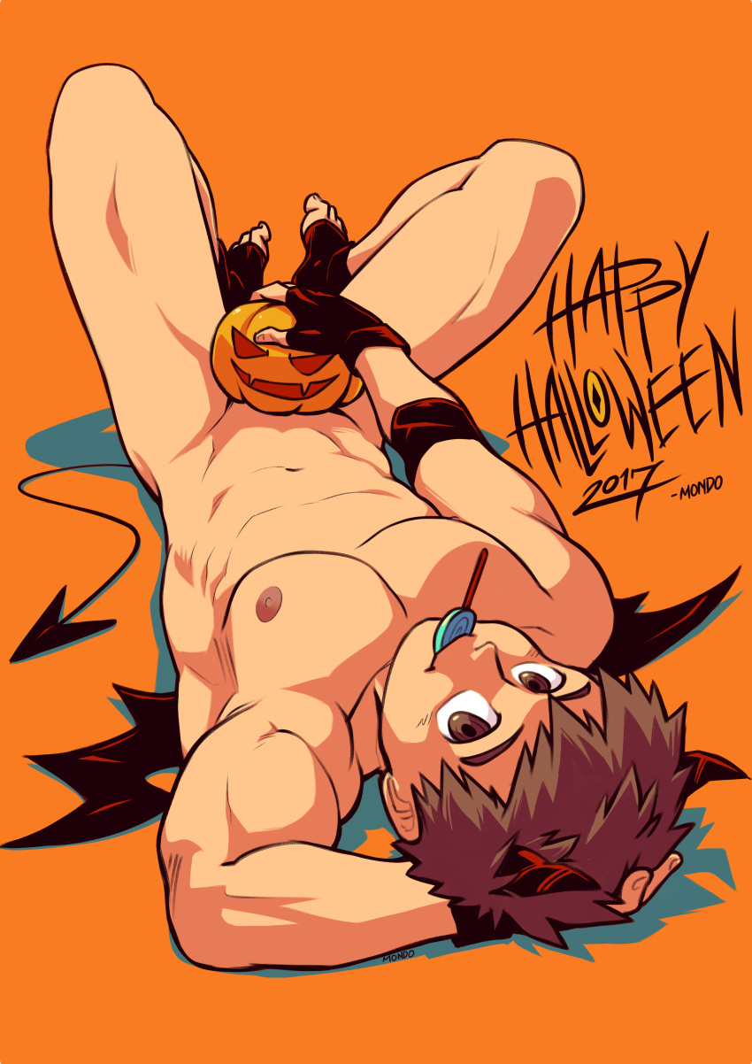 abs biceps halloween holidays male male_nipples male_only mondoart muscular_male nipples nude pecs